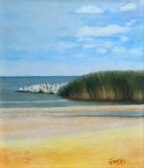 Czeslaw Gorski - Ueckermuende Hundestrand 1 - Ölgemälde